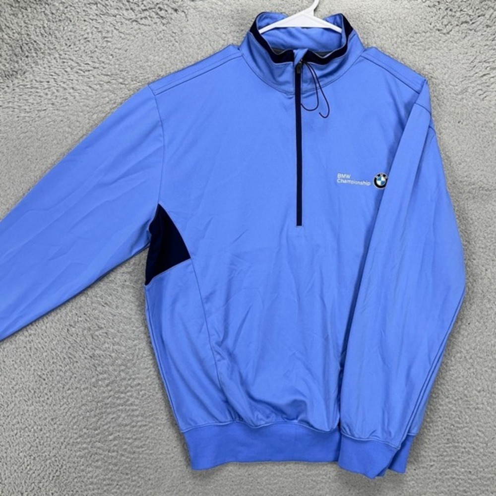 Zero Restriction Tour Series Mens Golf Pullover Sweatshirt Small Blue Black NEW